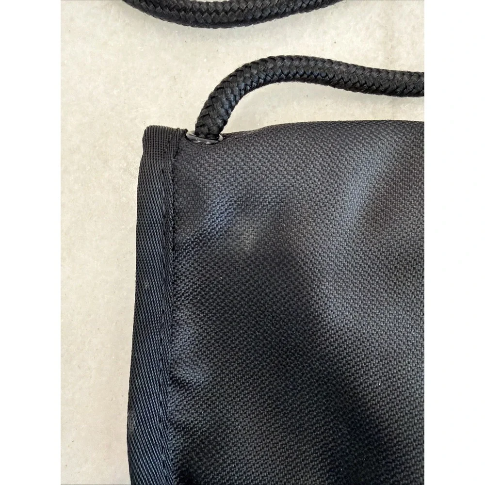 Sherpani Zoe Wallet Bag Zip Purse Canvas Black & White Small 6x4 Long‎ Strap